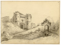 John Maule, Carisbrooke Castle, Isle of Wight – 1797 graphite drawing