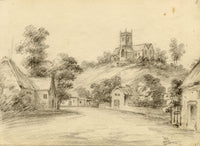 John Maule, Godshill Church & Village, Isle of Wight – 1797 graphite drawing