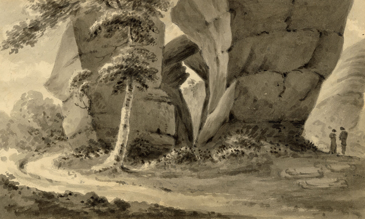 John Maule, At the High Rocks, Tunbridge Wells, Kent – 1814 watercolour painting