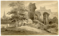 John Maule, St Martin's Priory, Dover – 1814 watercolour painting