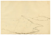 John Maule, Summit of Shakespeare Cliff, Dover, Kent – 1792 pen & ink drawing