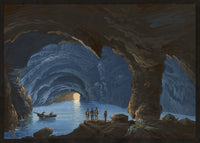 Neapolitan School, Grotta Azzurra (Blue Grotto), Capri, Italy – Early 19th-century gouache painting
