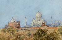 Anon., Taj Mahal, Agra, India – Late 19th-century watercolour painting