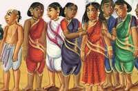 Indian Company School Mid-19th-century Gouache Mica Painting c.1850 – Funeral of a Native