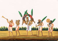 Indian Company School Mid-19th-century Gouache Mica Painting c.1850 – A Cauvery, Holy Water Carrier