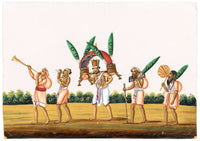 Indian Company School Mid-19th-century Gouache Mica Painting c.1850 – A Cauvery, Holy Water Carrier