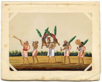 Indian Company School Mid-19th-century Gouache Mica Painting c.1850 – A Cauvery, Holy Water Carrier