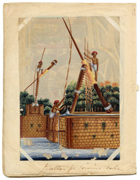 Indian Company School Mid-19th-century Gouache Mica Painting c.1850 – Picottah for Raising Water