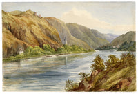 Anon., Bornhofen, Rhine Valley, Germany – c.1874 watercolour painting