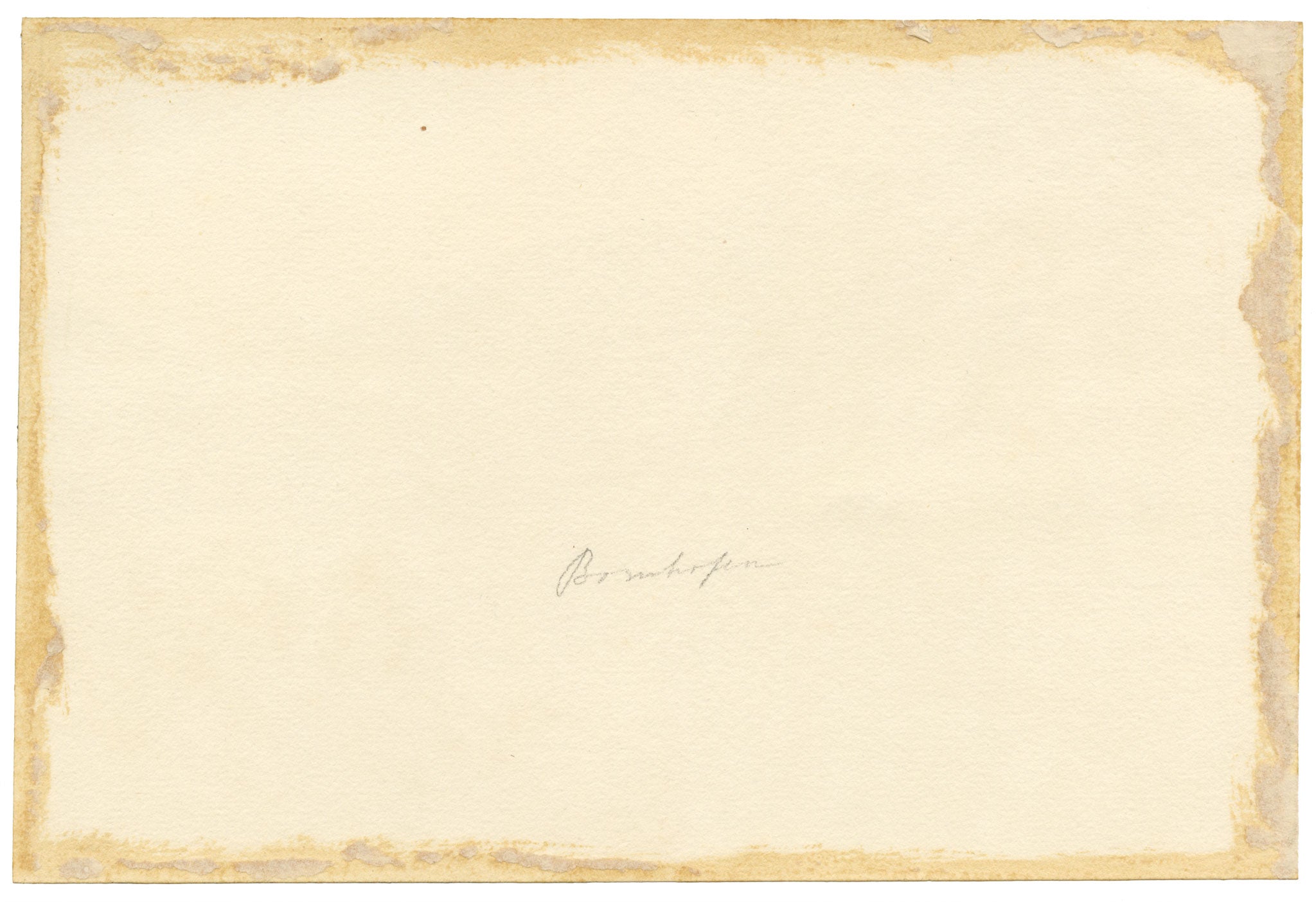 Anon., Bornhofen, Rhine Valley, Germany – c.1874 watercolour painting