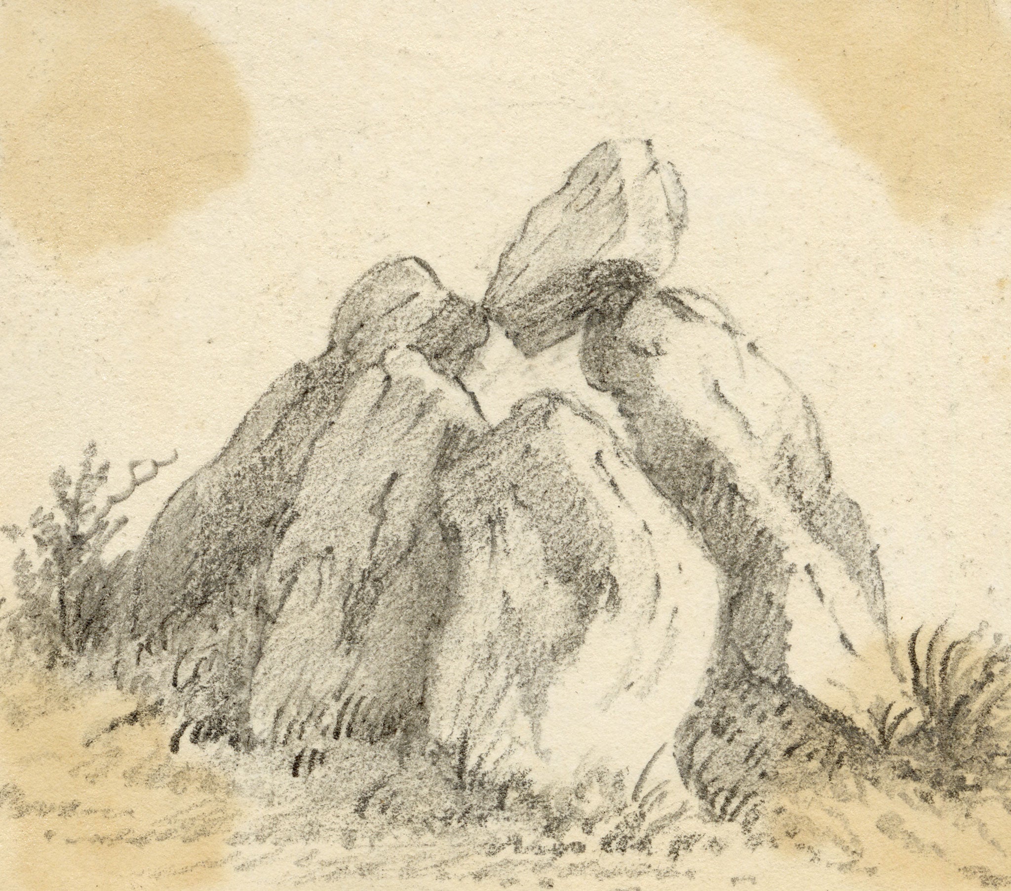 C.A. Collis, Spinster's Rock, sandy Park, Chagford, Dartmoor, Devon – Late 19th-century graphite drawing