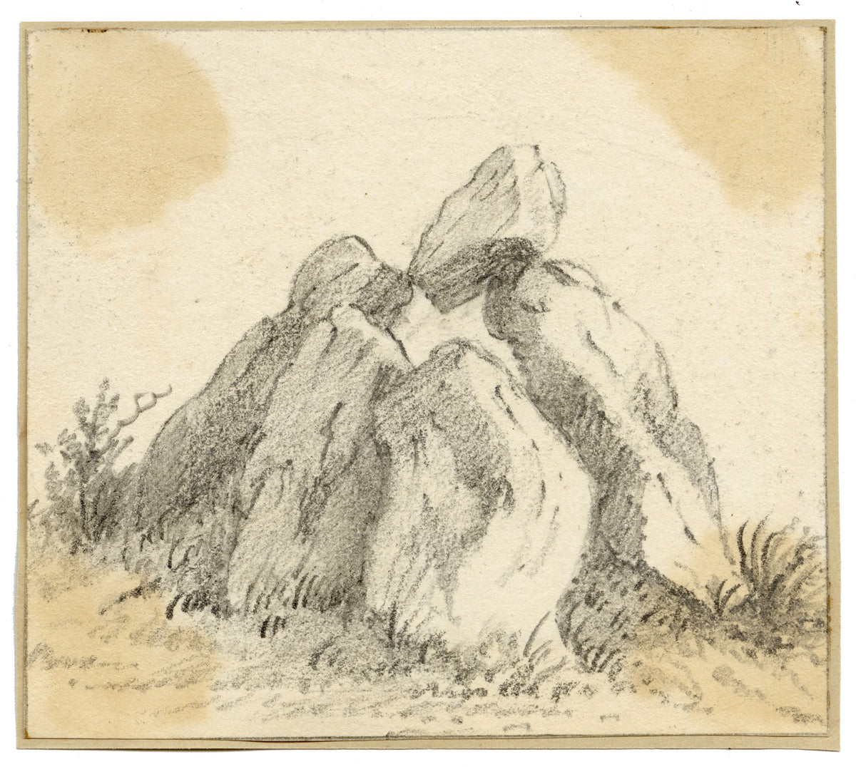 C.A. Collis, Spinster's Rock, sandy Park, Chagford, Dartmoor, Devon – Late 19th-century graphite drawing