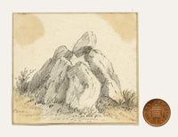 C.A. Collis, Spinster's Rock, sandy Park, Chagford, Dartmoor, Devon – Late 19th-century graphite drawing