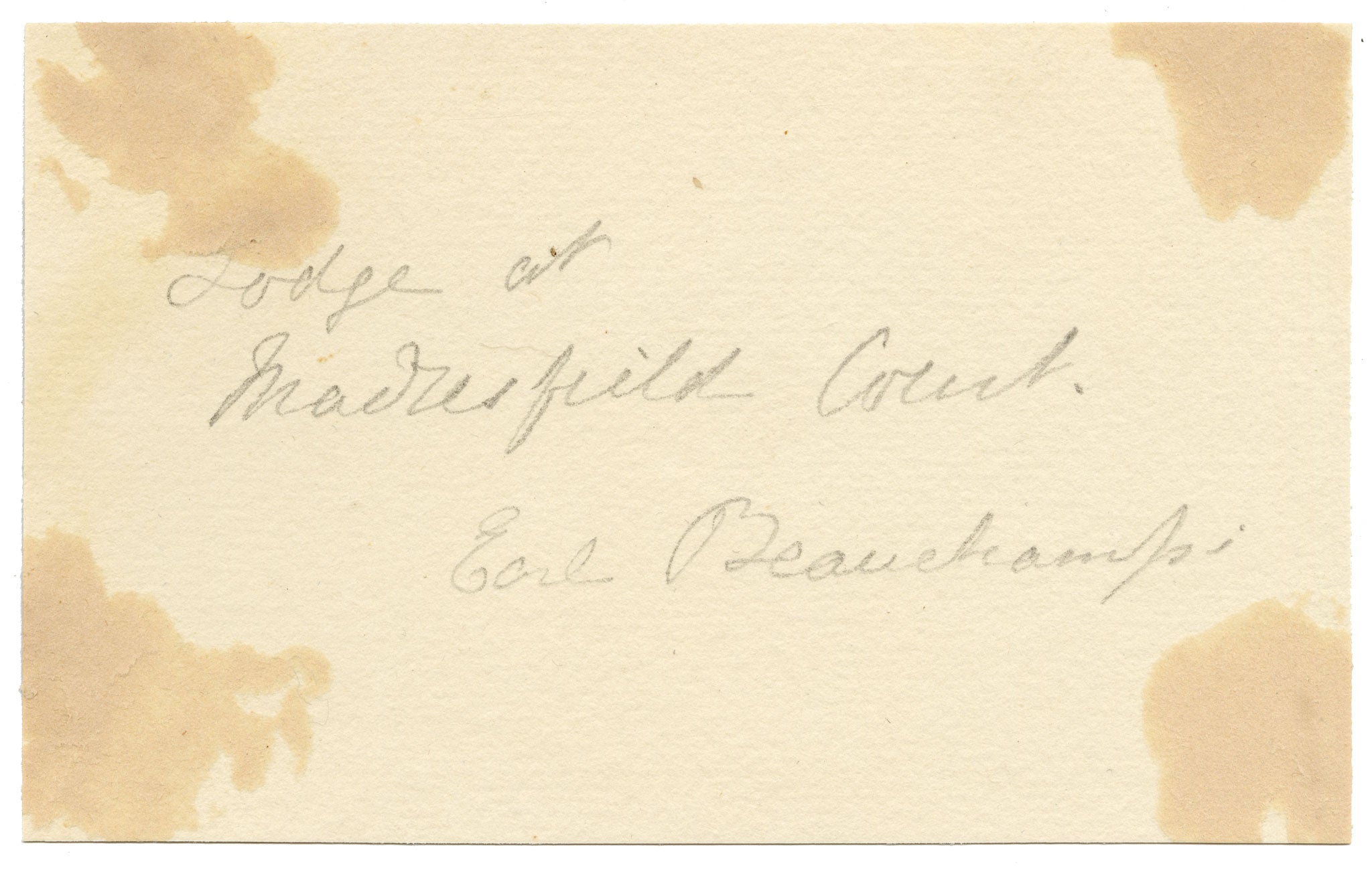 C.A. Collis, Madresfield Court, New North Lodge, Malvern, Worcestershire – 1875 watercolour painting
