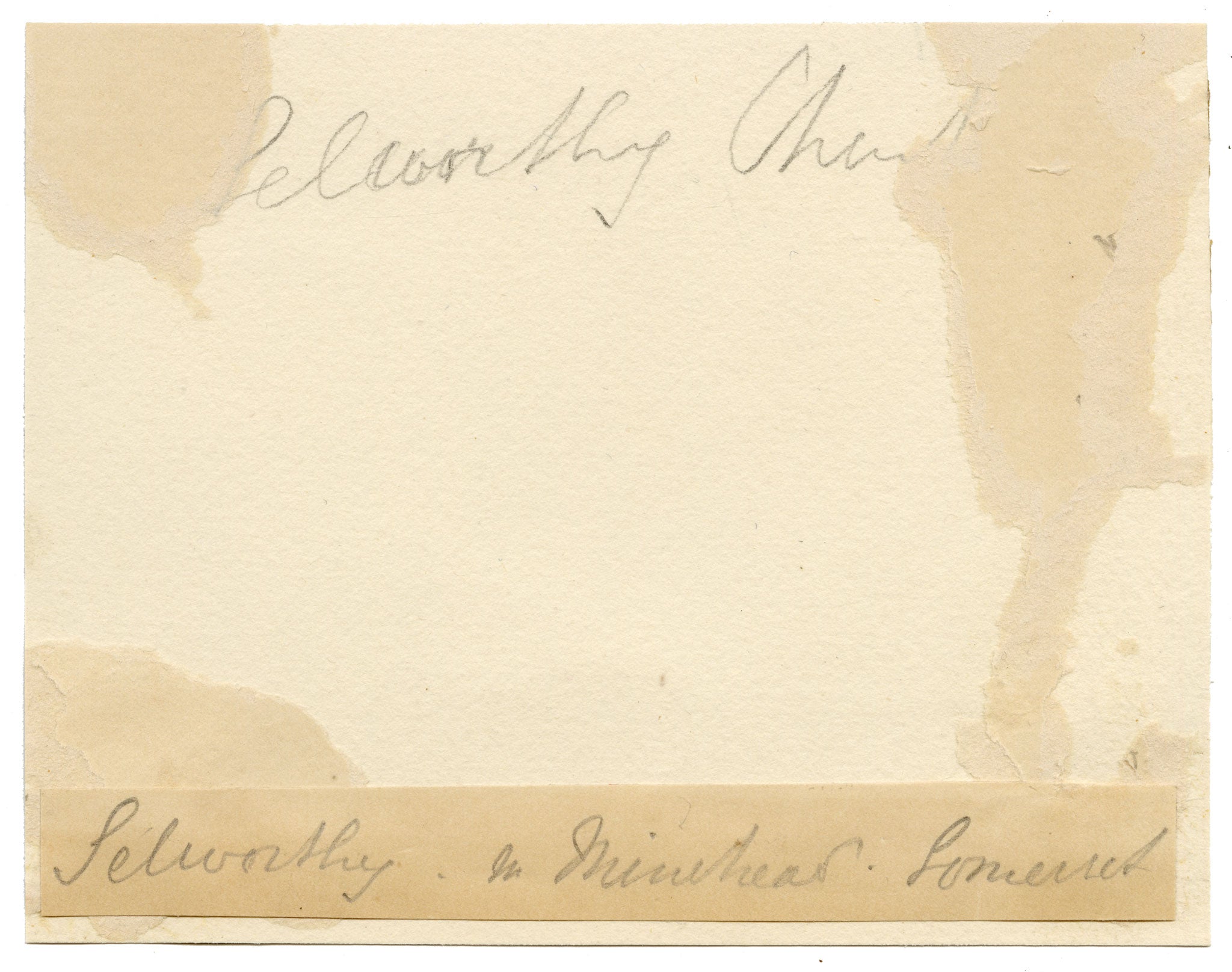 C.A. Collis, Church of All Saints, Selworthy, Somerset – 1876 watercolour painting