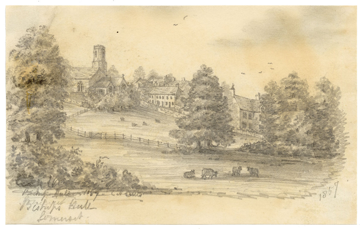 C.A. Collis, Bishop's Hull, Taunton, Somerset – 1857 graphite drawing