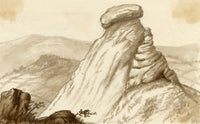C.A. Collis, Blackingstone Rock, Moretonhampstead, Dartmoor, Devon – 1891 watercolour painting
