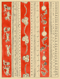 Jean Mary Ogilvie, Art Deco Neoclassical Pattern Design – 1930s gouache painting
