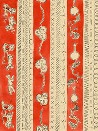 Jean Mary Ogilvie, Art Deco Neoclassical Pattern Design – 1930s gouache painting