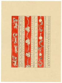 Jean Mary Ogilvie, Art Deco Neoclassical Pattern Design – 1930s gouache painting