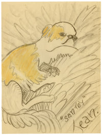 Jean Mary Ogilvie, Pekingese Dog 'Santoy' – 1930s pastel drawing