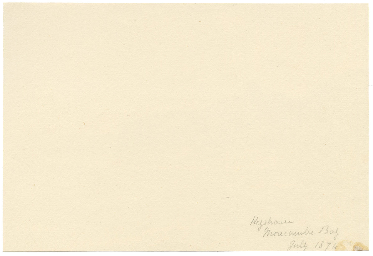 Keswick Sketching Club, Heysham, St Patrick’s Chapel, Morecambe Bay – 1874 watercolour painting