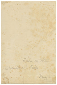 Keswick Sketching Club, Lake District 'Rain on the Cumbrian Fells' – 1870s watercolour painting