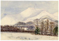 Keswick Sketching Club, Causey Pike & Barrow, Lake District – 1870s watercolour painting