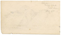 Cmdr Alfred M. Causton RN, Hout Bay & Table Mountains, Cape Colony (South Africa) – 1868 watercolour painting