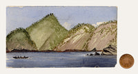 Cmdr Alfred M. Causton RN, Corregidor Island, Philippines, East Indies – 1869 watercolour painting
