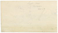 Cmdr Alfred M. Causton RN, Barbados Coast British Garrison – 1869 watercolour painting
