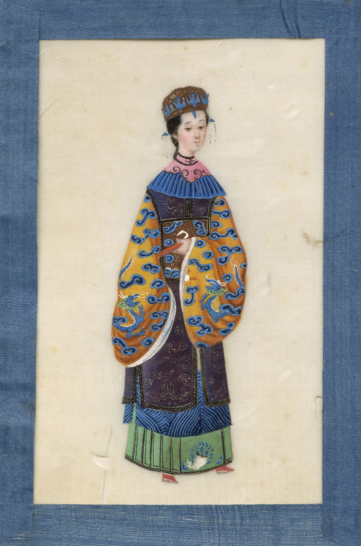 Chinese Qing Dynasty Album of Court Figure Paintings on Pith, Canton, 19th-century