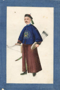 Chinese Qing Dynasty Album of Court Figure Paintings on Pith, Canton, 19th-century