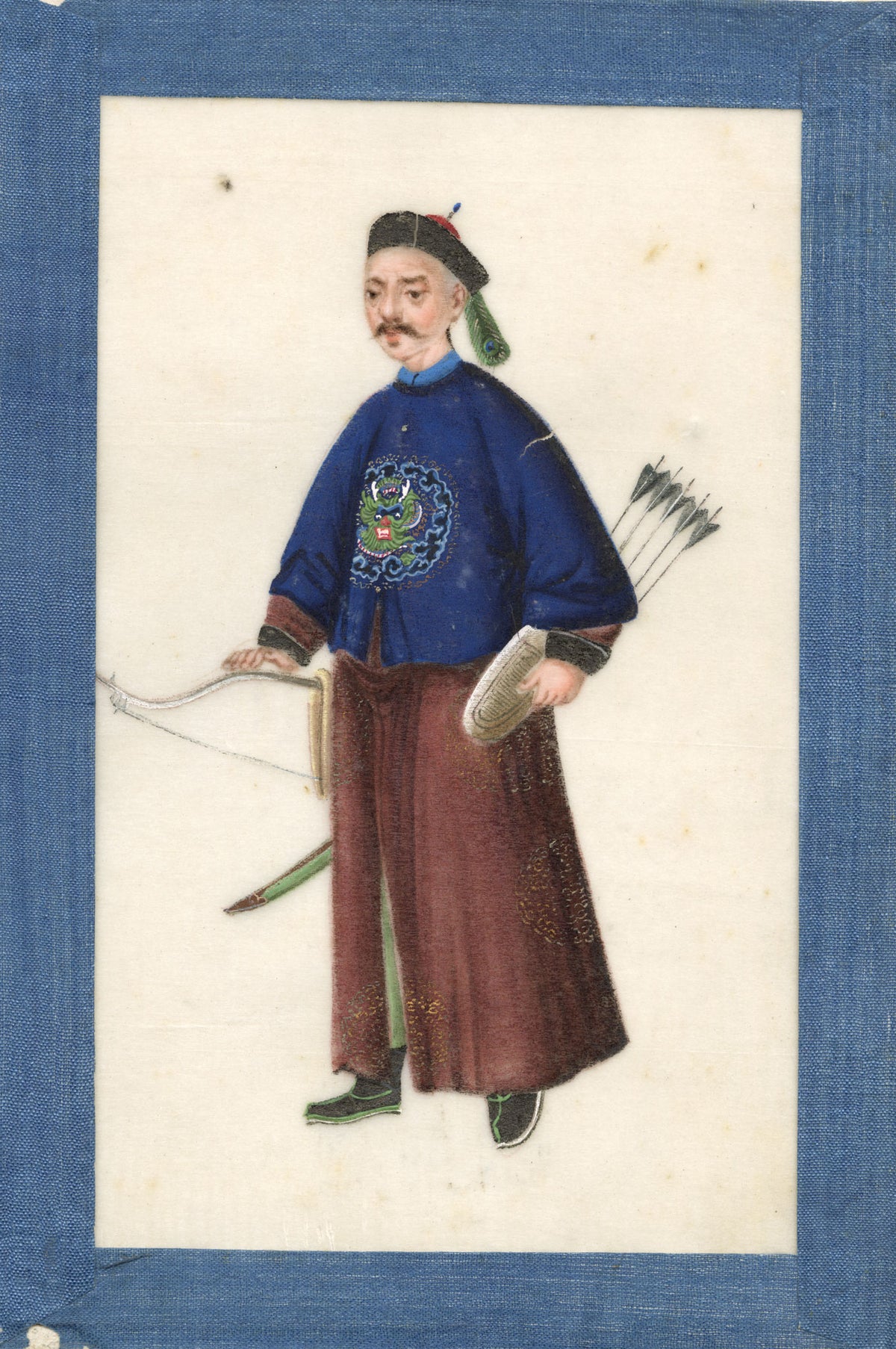 Chinese Qing Dynasty Album of Court Figure Paintings on Pith, Canton, 19th-century