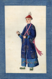 Chinese Qing Dynasty Album of Court Figure Paintings on Pith, Canton, 19th-century