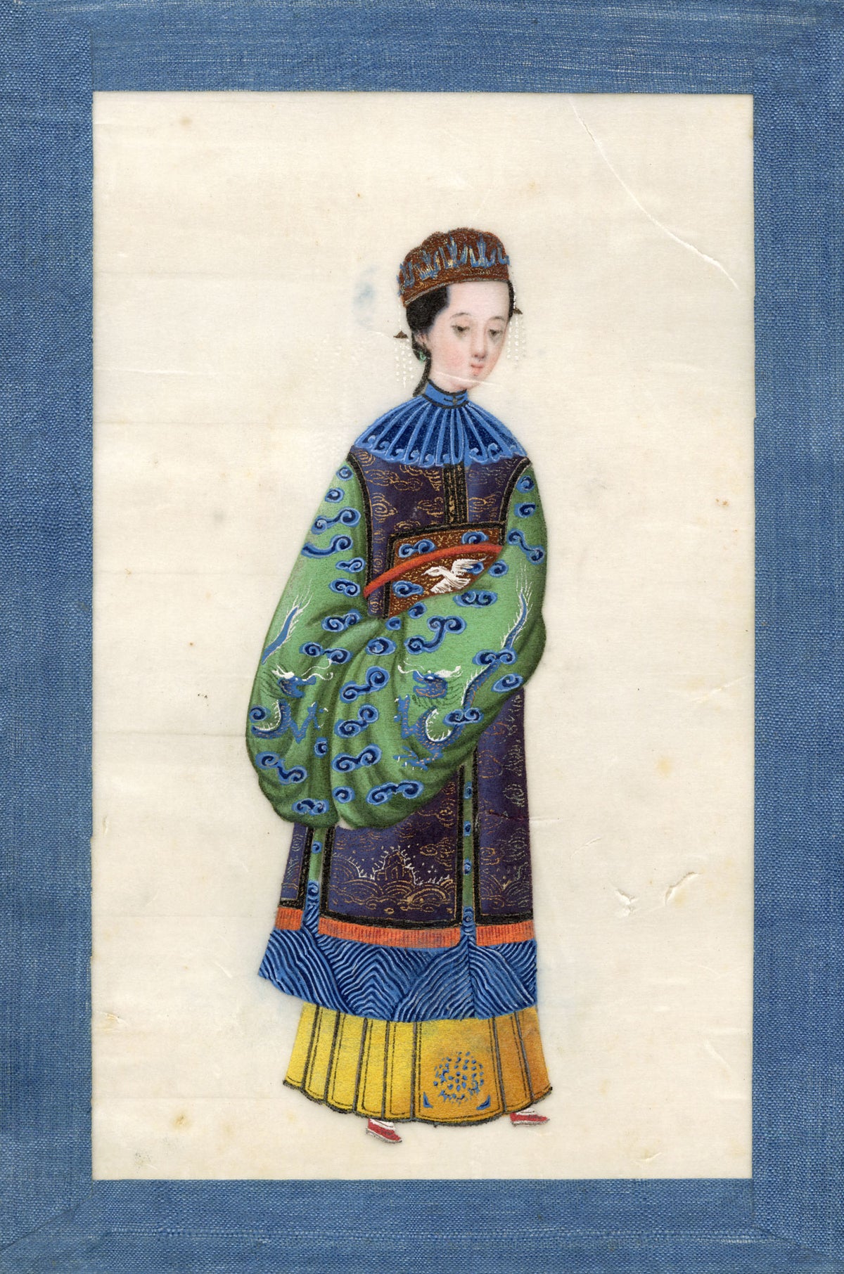 Chinese Qing Dynasty Album of Court Figure Paintings on Pith, Canton, 19th-century