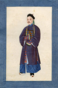 Chinese Qing Dynasty Album of Court Figure Paintings on Pith, Canton, 19th-century