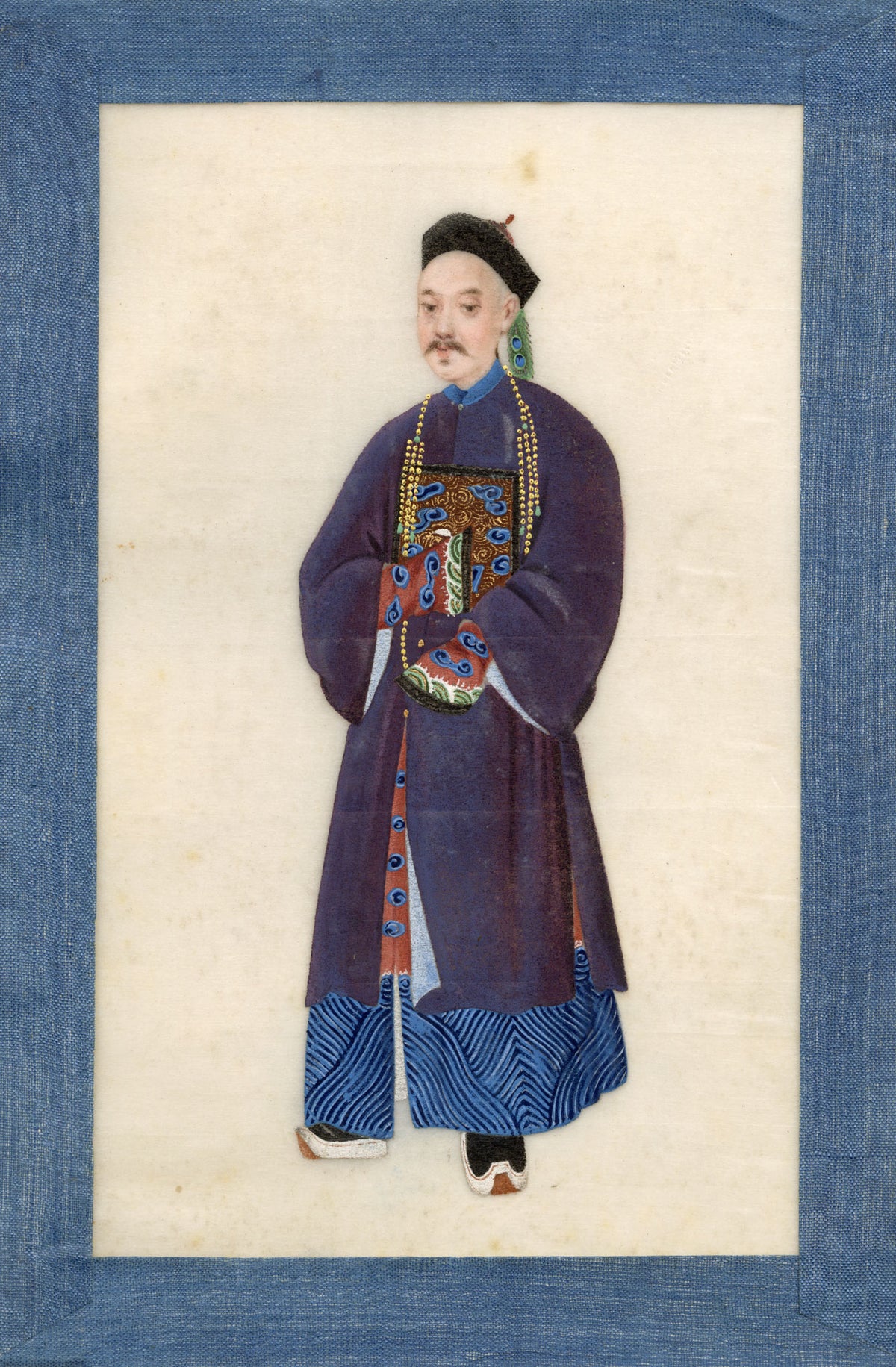 Chinese Qing Dynasty Album of Court Figure Paintings on Pith, Canton, 19th-century