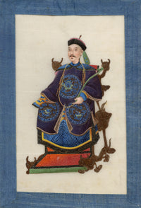 Chinese Qing Dynasty Album of Court Figure Paintings on Pith, Canton, 19th-century