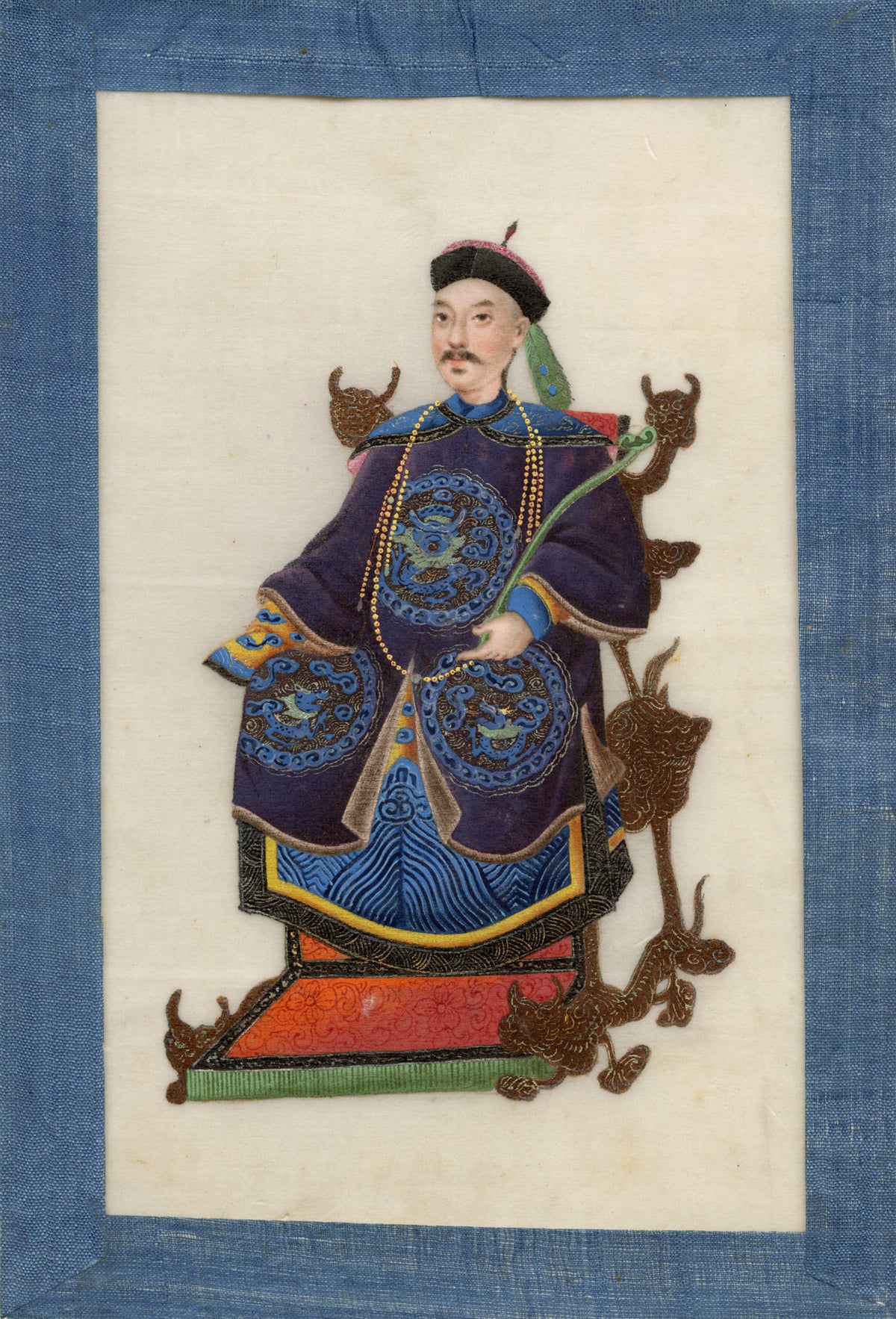 Chinese Qing Dynasty Album of Court Figure Paintings on Pith, Canton, 19th-century