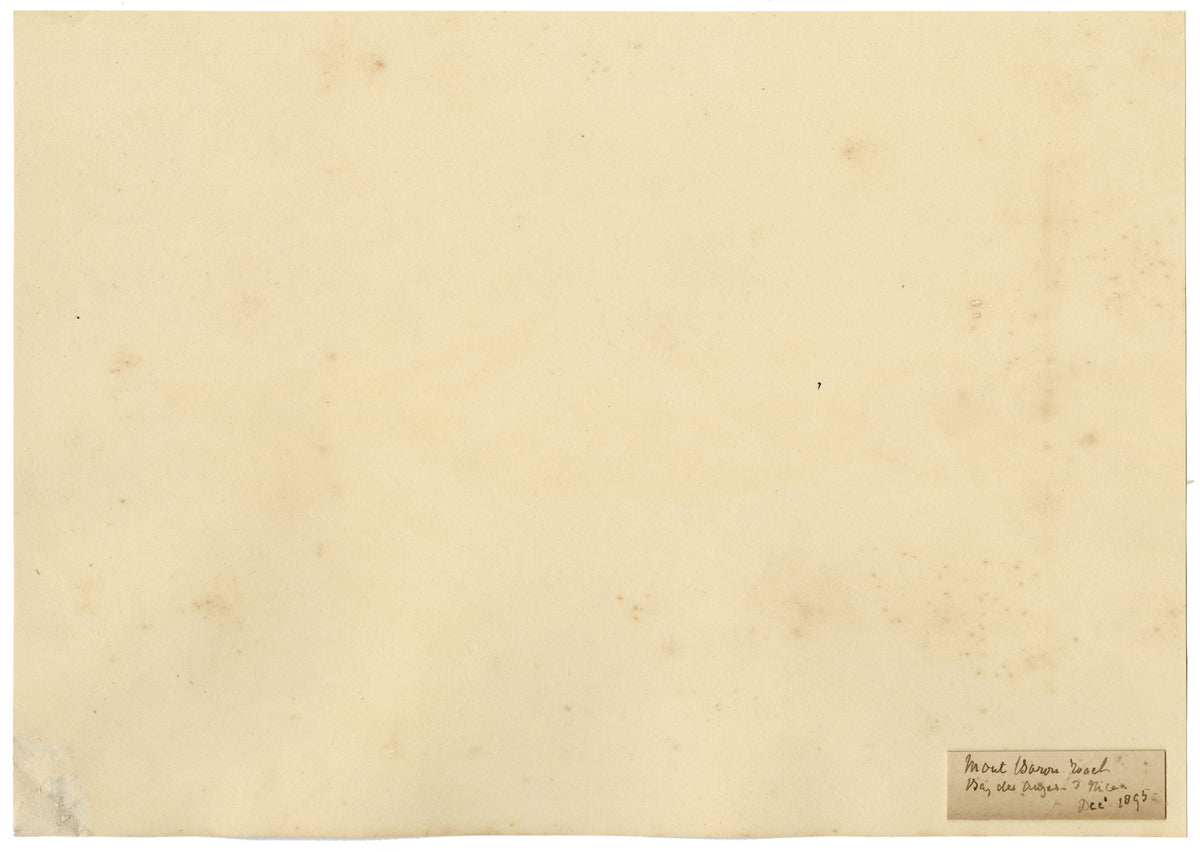 Constance Maria Stopford née Hammersley, Baie des Anges, Nice, French Riviera – 1895 watercolour painting