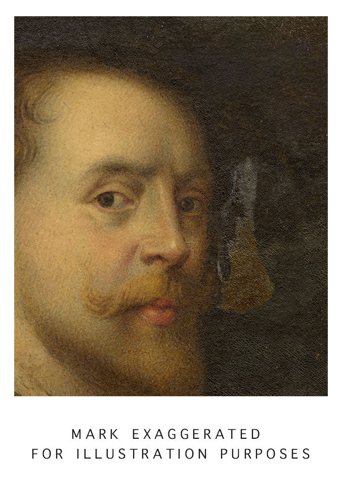 Tommaso Minardi, Rubens' Self-portrait in a Hat, Copy after Uffizi Gallery Painting – Early 19th-century watercolour painting