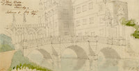C.H. Jr., St John's College, Cambridge Kitchen Bridge – c.1850s pen & ink drawing