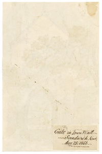 C.H., The Fisher Gate, Sandwich, Kent – 1856 watercolour painting