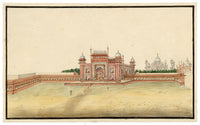 Indian Company School, Great Gate, Taj Mahal, Agra – Early 19th-century watercolour painting