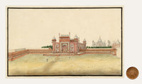 Indian Company School, Great Gate, Taj Mahal, Agra – Early 19th-century watercolour painting