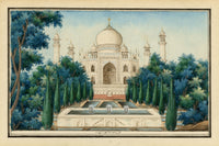 Indian Company School, Taj Mahal Garden View, Agra – c.1860 watercolour painting