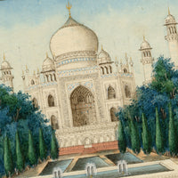 Indian Company School, Taj Mahal Garden View, Agra – c.1860 watercolour painting