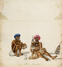 Indian Company School, Cotton Winders – c.1814 watercolour painting