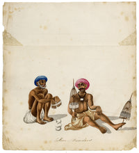 Indian Company School, Cotton Winders – c.1814 watercolour painting